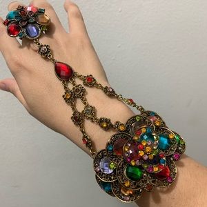 Indian bracelet ring set
